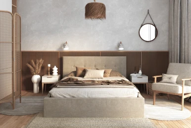 Sypialnia w stylu hygge