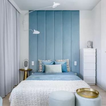 Niebieska sypialnia, dodatki do niebieskiej sypialni - Artykuł FDM