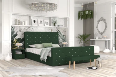 Sypialnia w stylu glamour