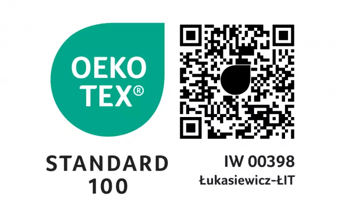 Certyfikat OEKO-TEX kod QR