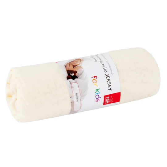 Prześcieradło dziecięce JERSEY białe
