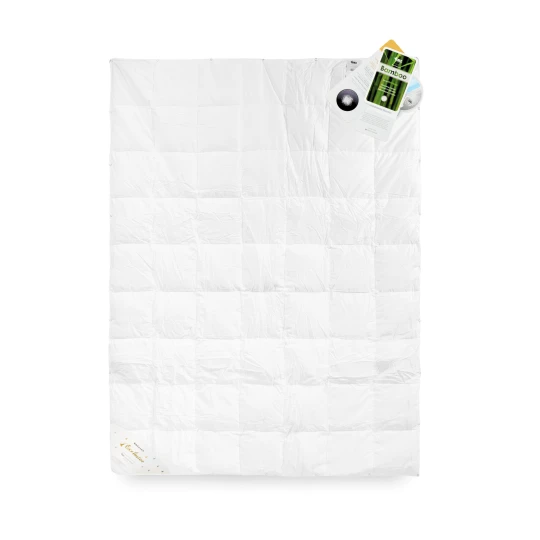 KOŁDRA PUCHOWA 200x220 całoroczna POLSKI PUCH 90%