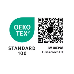 Certyfikat OEKO-TEX kod QR