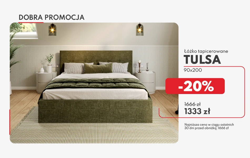 DOBRA PROMOCJA - łóżko TULSA - application.img.alt