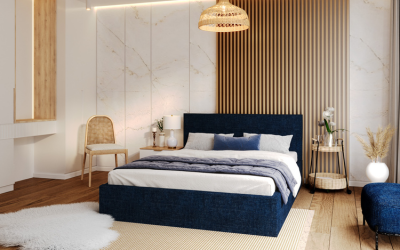 Aranżacja sypialni - pomysł na ścianę za łóżkiem