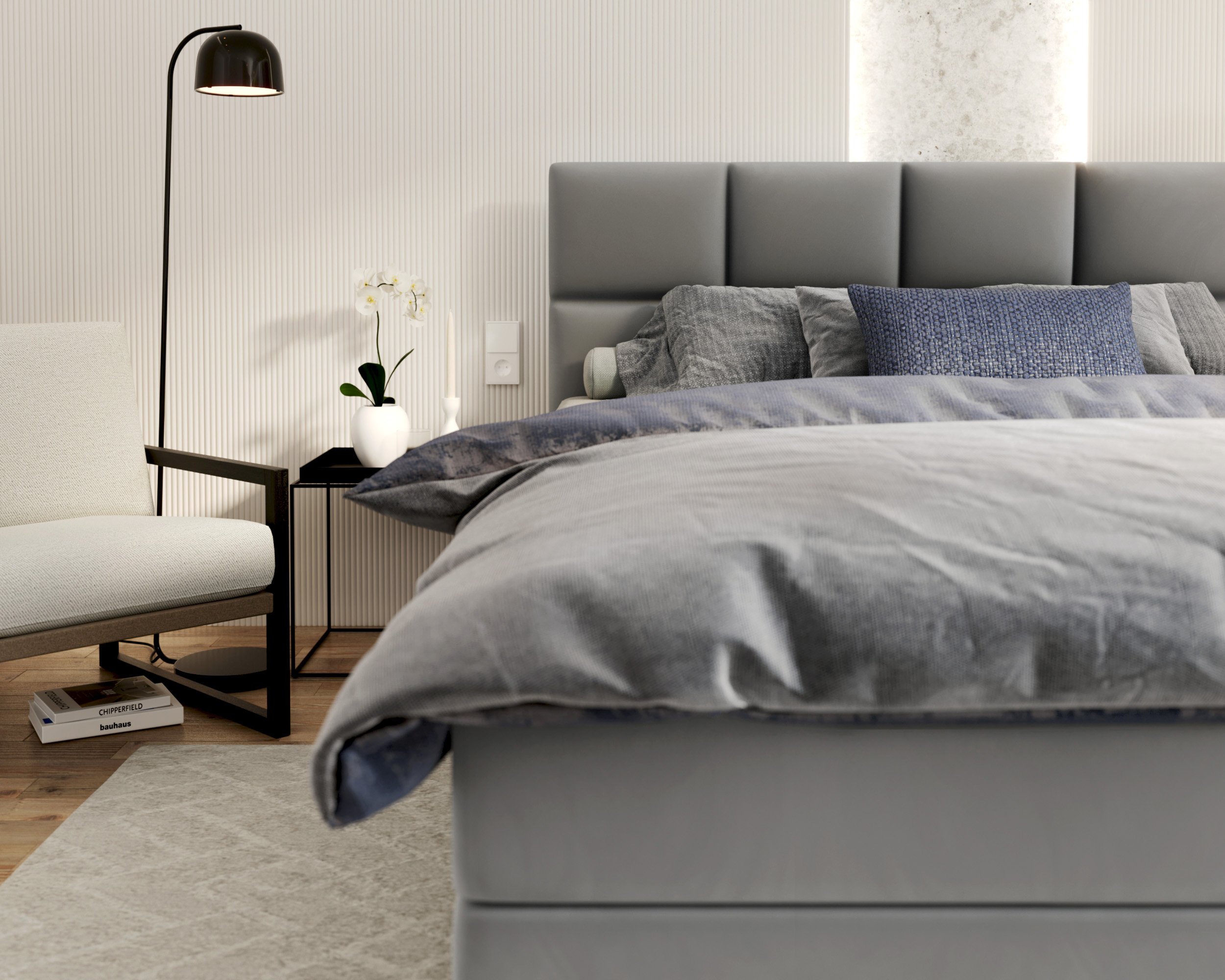 Modern glamour - jak dobrać łóżko? Łóżko tapicerowane Portland.