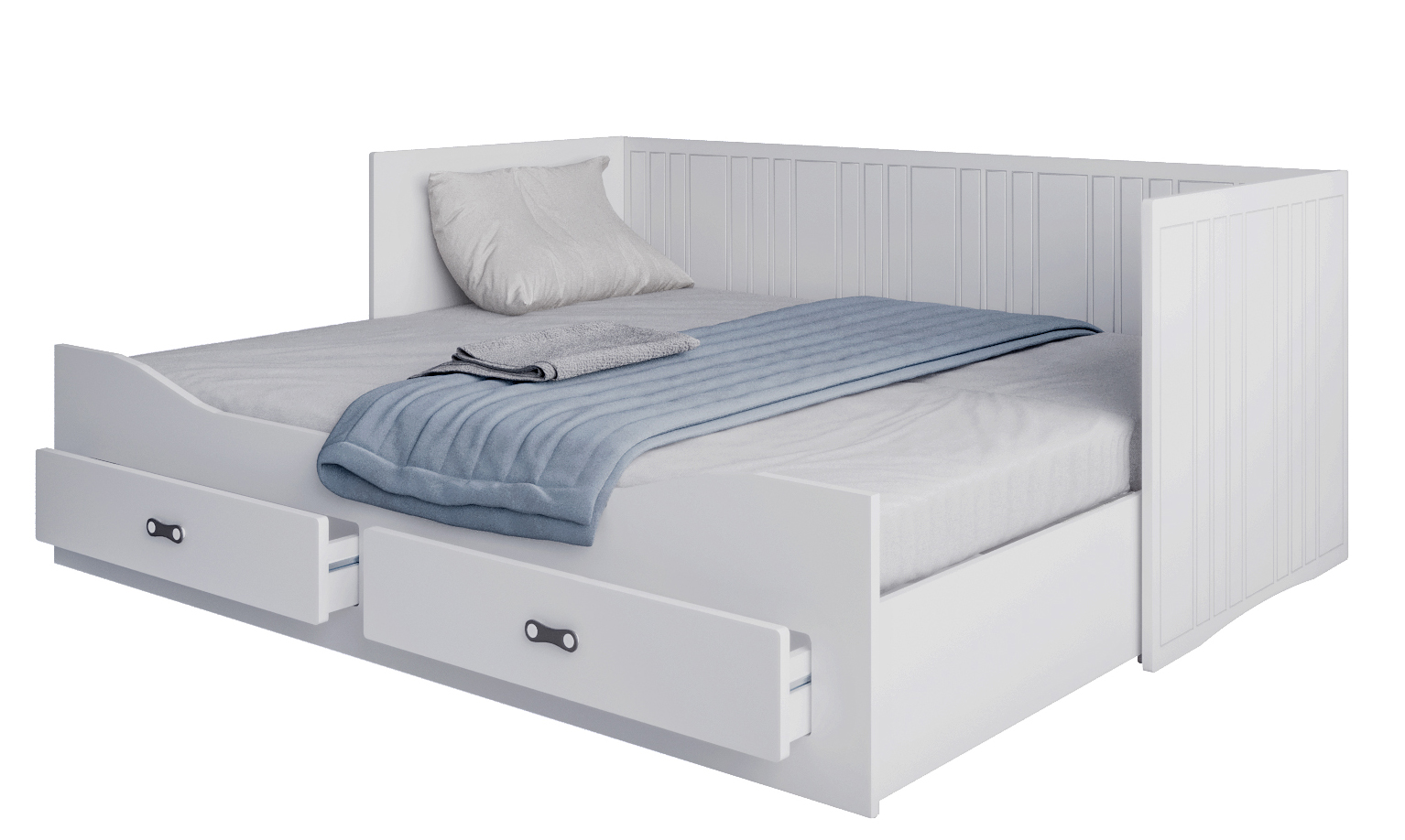 Łóżko HERMES, kolor: biały